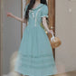 Midsummer Blues Midi Dress (Teal)