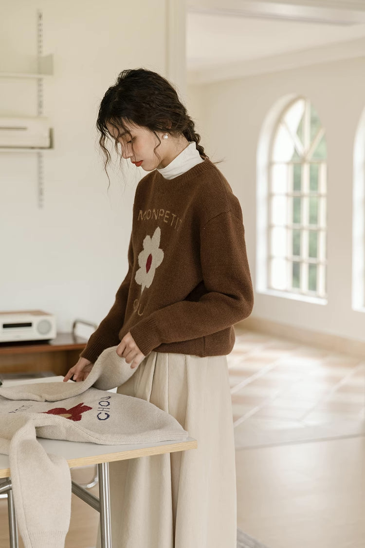 Mon Petit Chou Sweater (Brown)