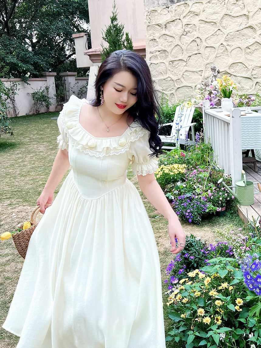 Garden Fairy Petticoat Dress (Cream) – Megoosta Fashion