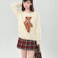 Fuzzy Bear Sweater (Cream)