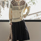 Fair Isle Cardigan (Cream)