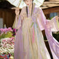 Wisteria Qixiong Ruqun Set (Green/Purple)