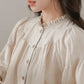 Marshmallow Puff Sleeve Blouse (Beige)