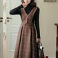 Plaid Vest Pinafore Dress (3 Colors)