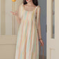 Sorbet Stripe Midi Dress (Rainbow)