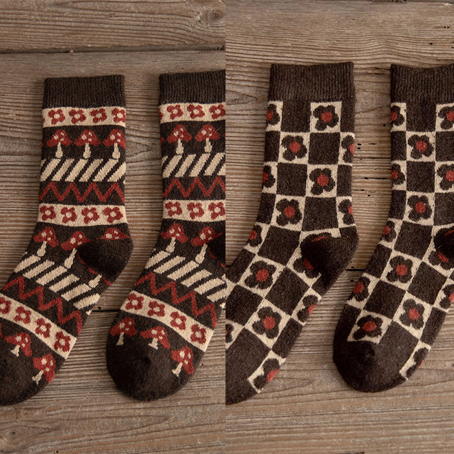 Funky Mushroom Socks (6 Styles)