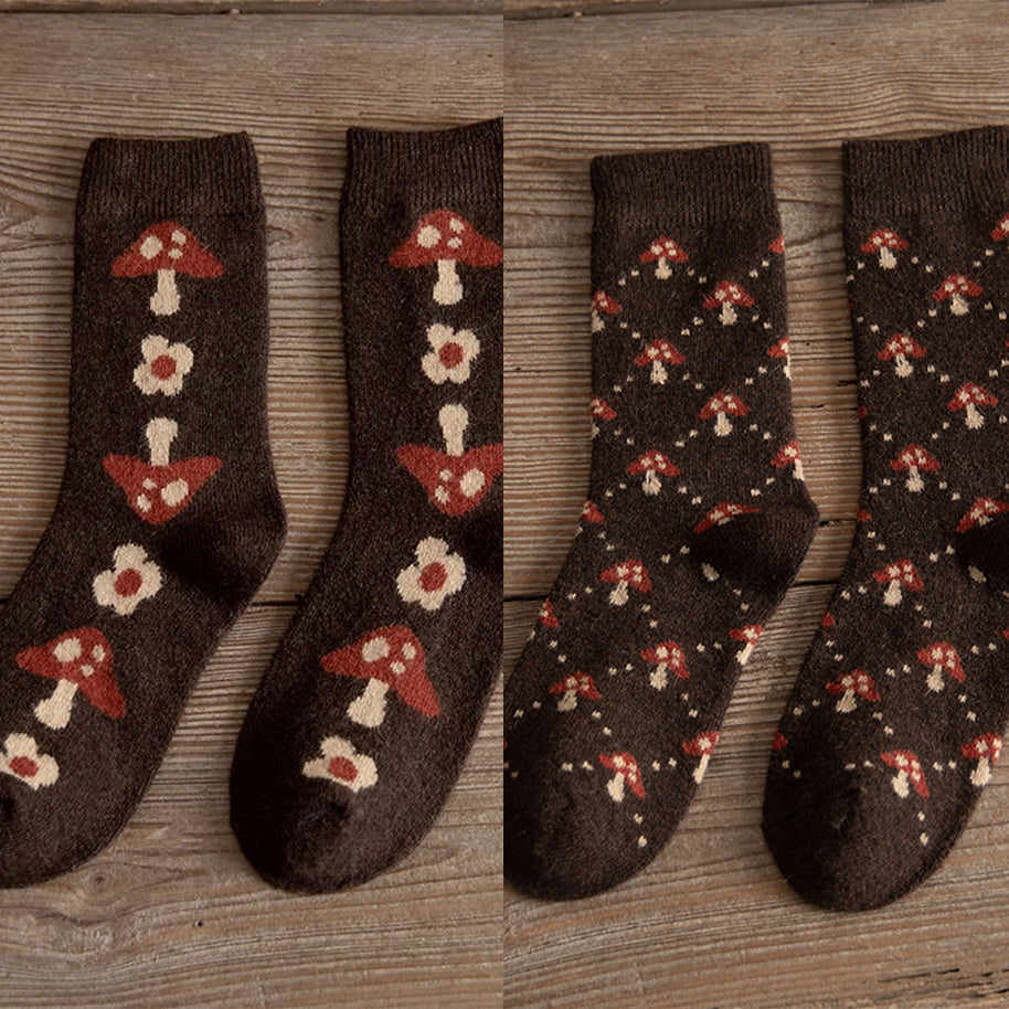 Funky Mushroom Socks (6 Styles)