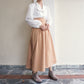 Lace Up Corset Midi Skirt (Khaki)