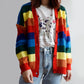 Rainbow Knitted Cardigan (Multicolor)
