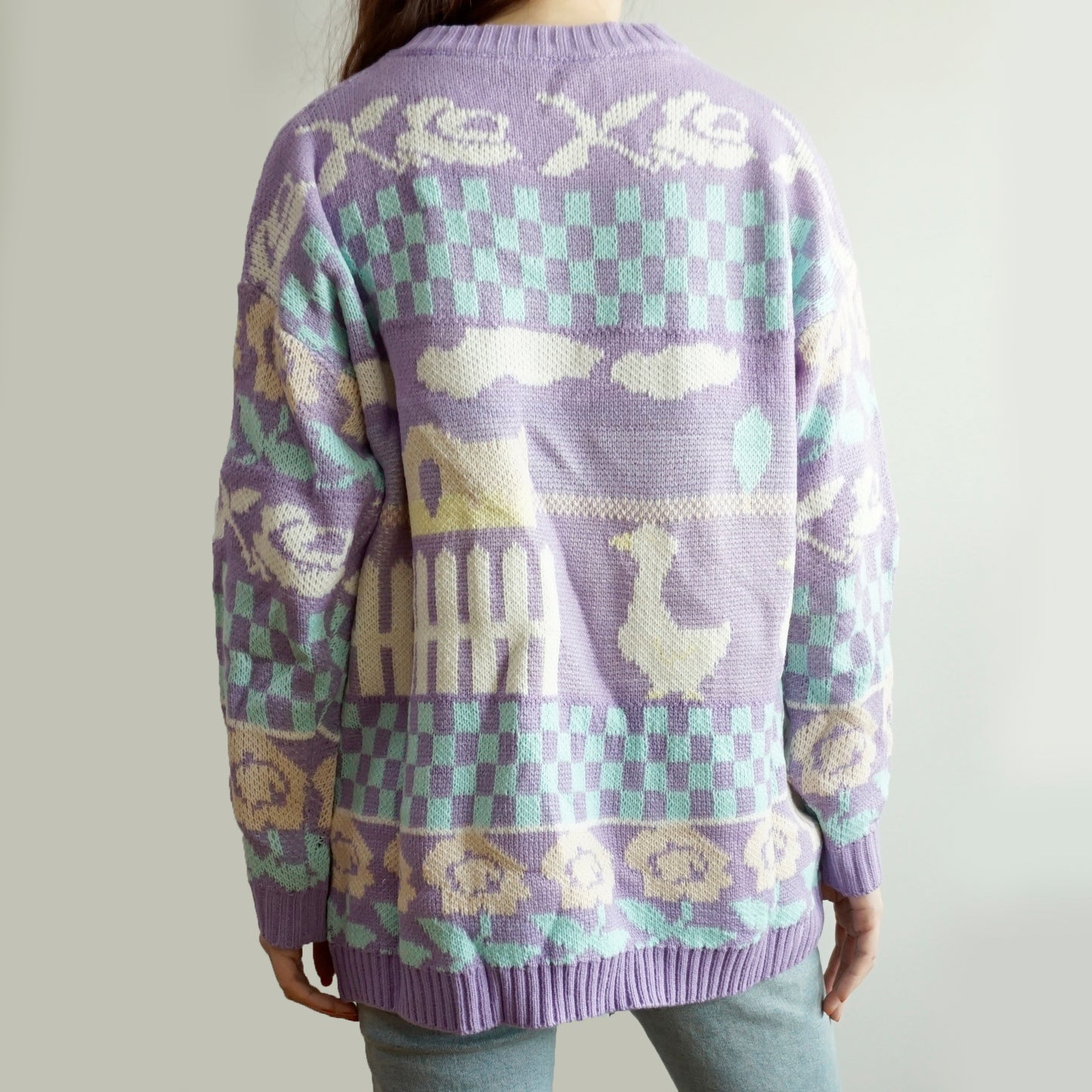 Farm Ducks Sweater (Lilac)