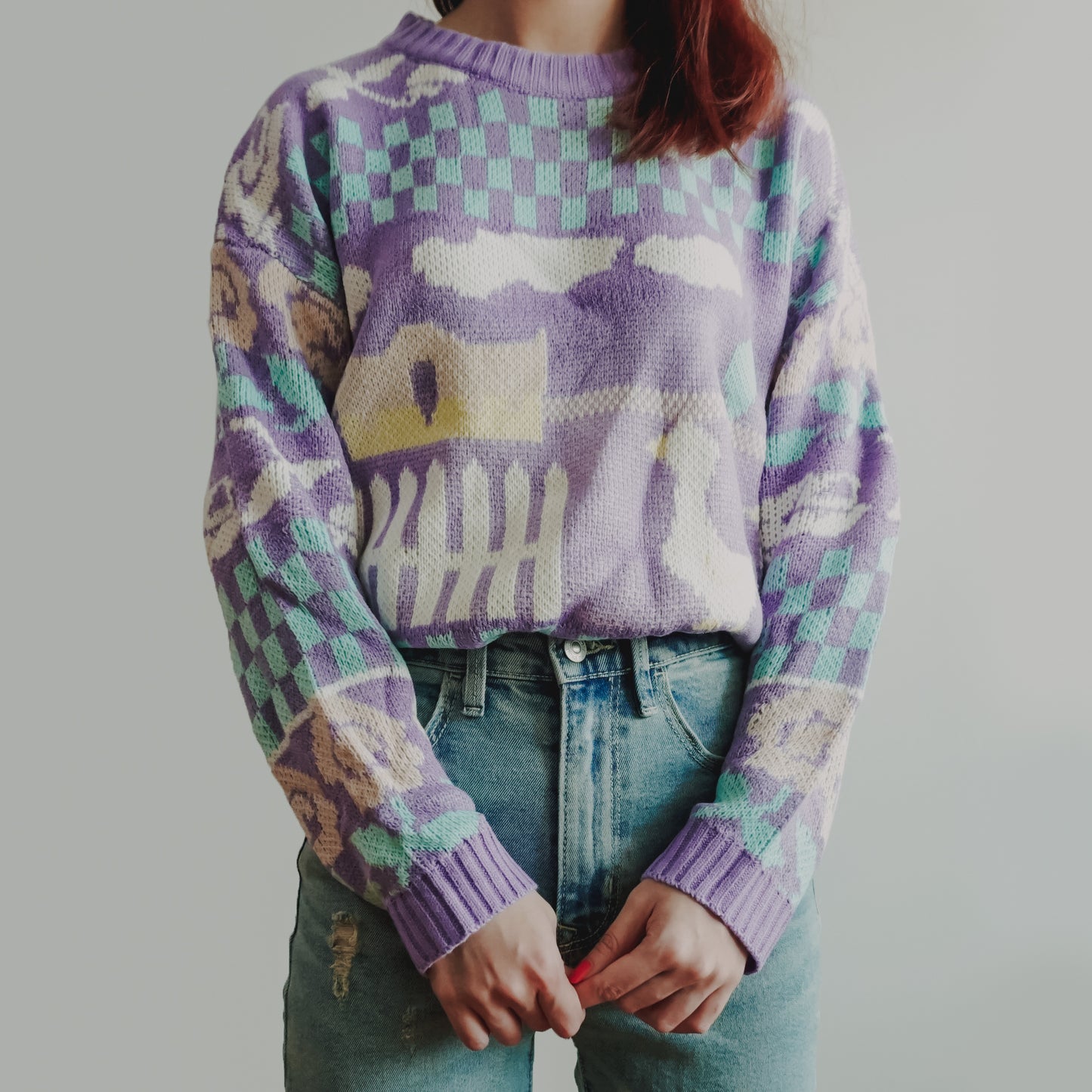 Farm Ducks Sweater (Lilac)