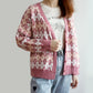 Argyle Plaid Knit Cardigan (3 Colors)