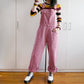 Juicy Denim Overalls (Raspberry Pink)