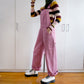 Juicy Denim Overalls (Raspberry Pink)