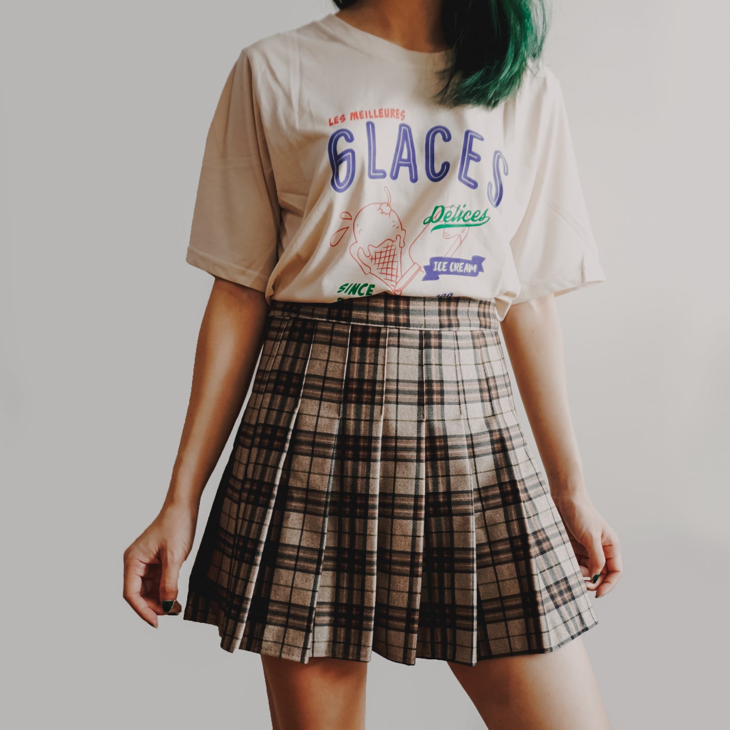 Multi Plaid Tennis Skirt (5 Colors)