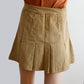 Corduroy Pleated Skirt (2 Colors)