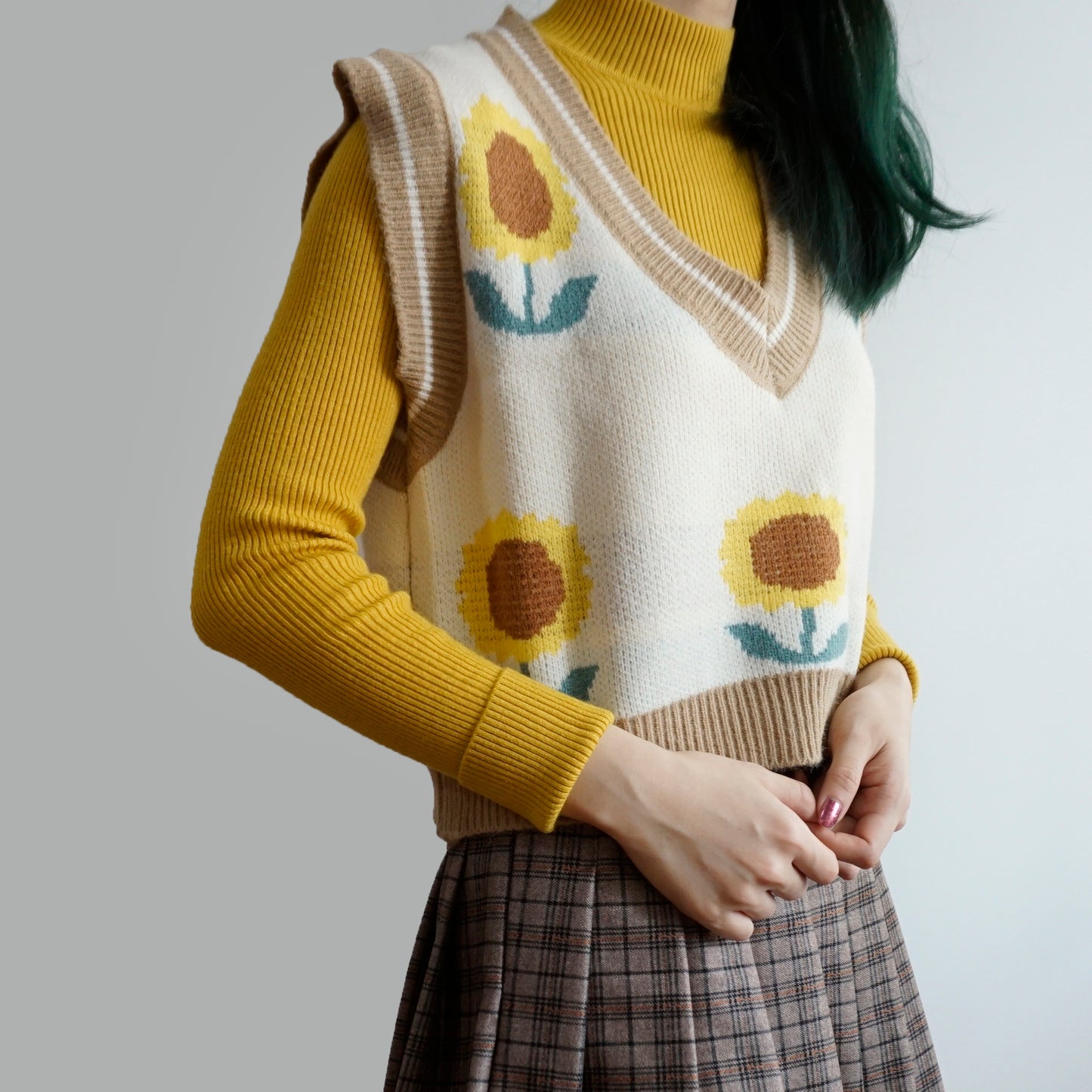 Sunflower Sweater Vest (3 Colors)