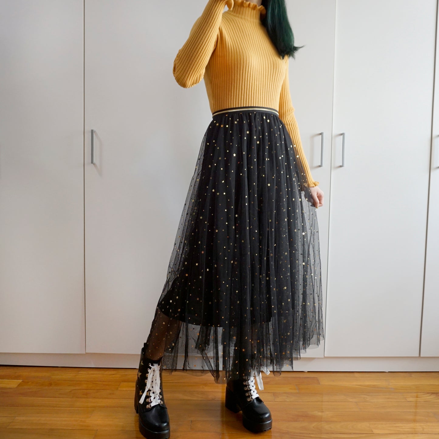 Moon & Star Tulle Midi Skirt (5 Colors)