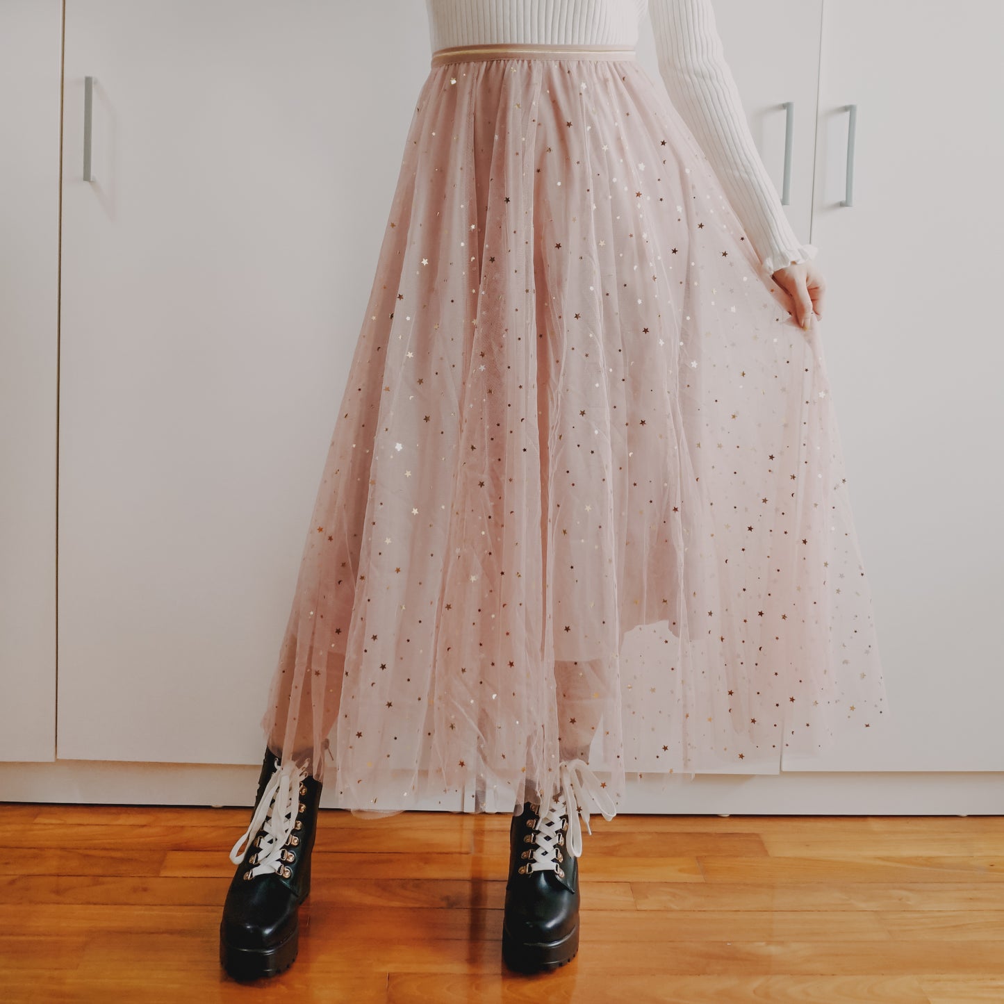 Moon & Star Tulle Midi Skirt (5 Colors)
