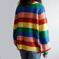 Rainbow Turtleneck Sweater (Multicolor)