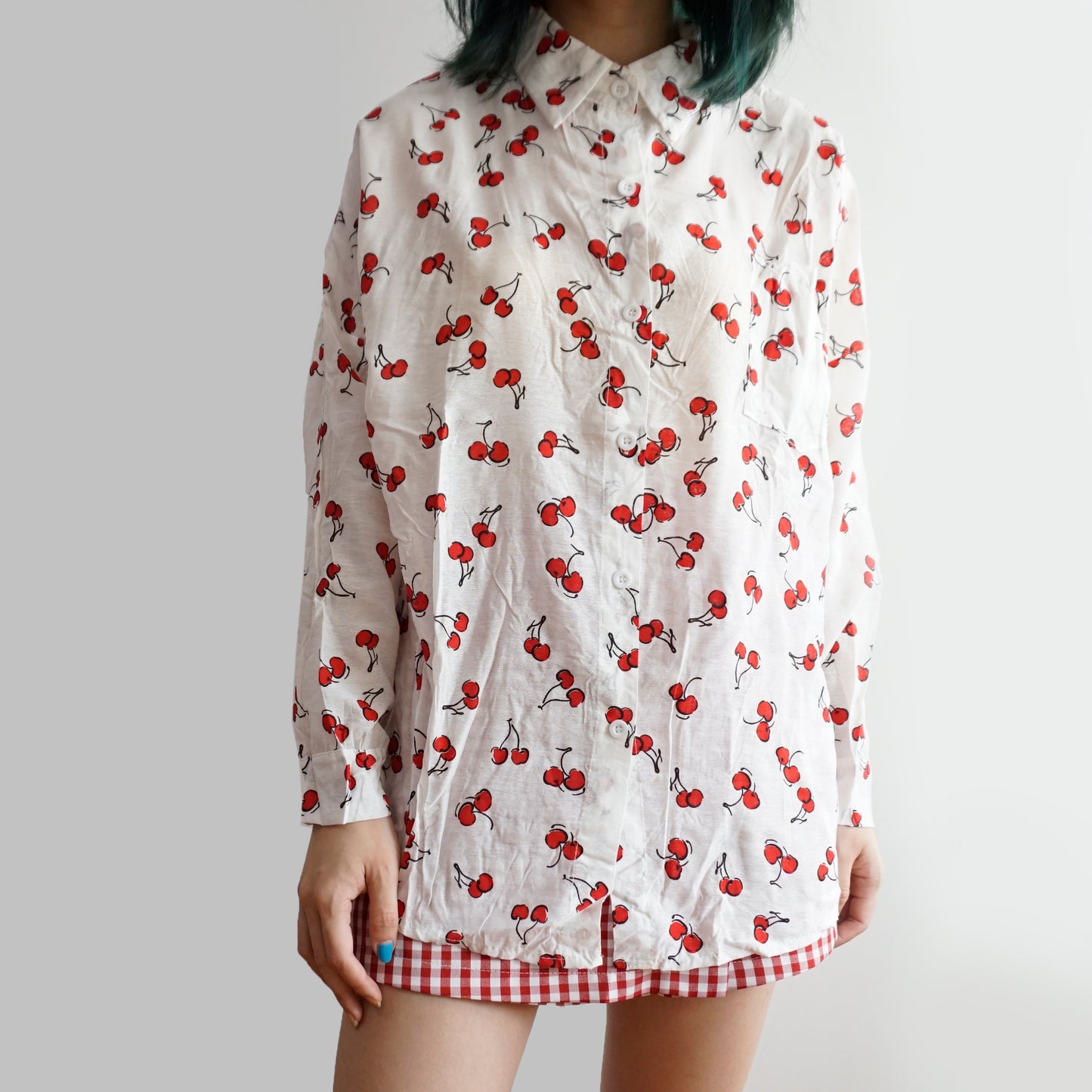Cherry Button Up Shirt (2 Colors)