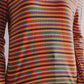Multicolored Striped V-Neck Shirt (2 Colors)