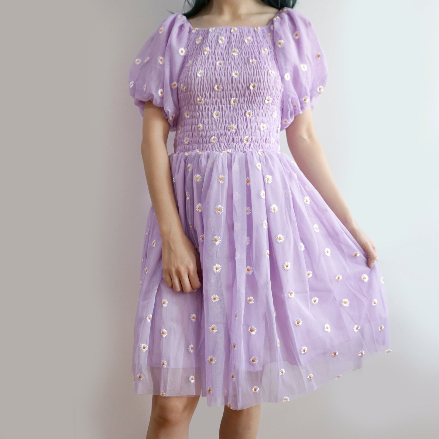 Puff Sleeve Daisy Dress (5 Colors)