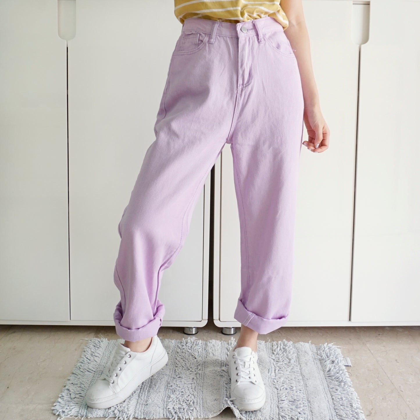 Pastel Mom Jeans (Lilac)