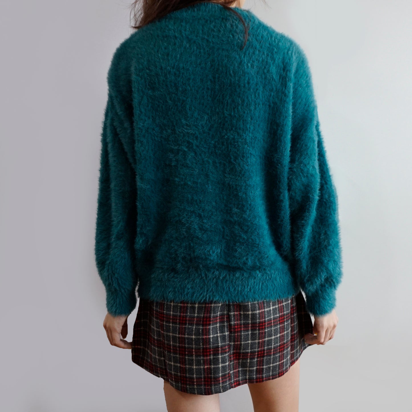 Fuzzy High Neck Sweater (6 Colors)