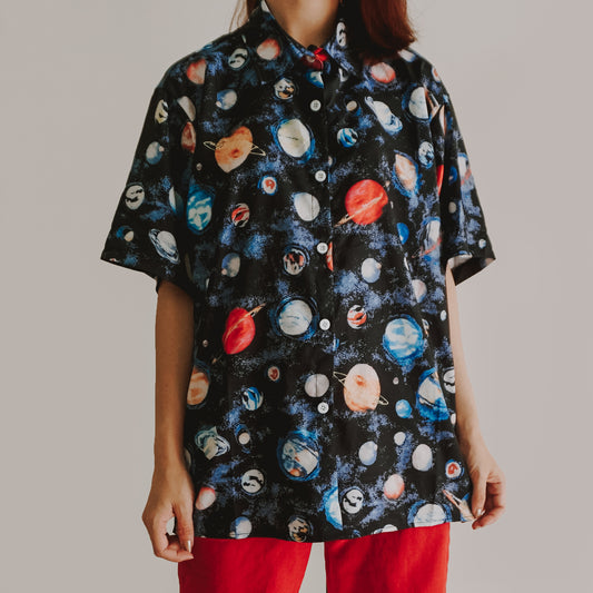 Outer Space Planet Shirt (Black)