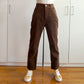 Corduroy Cropped Mom Jeans (4 Colors)
