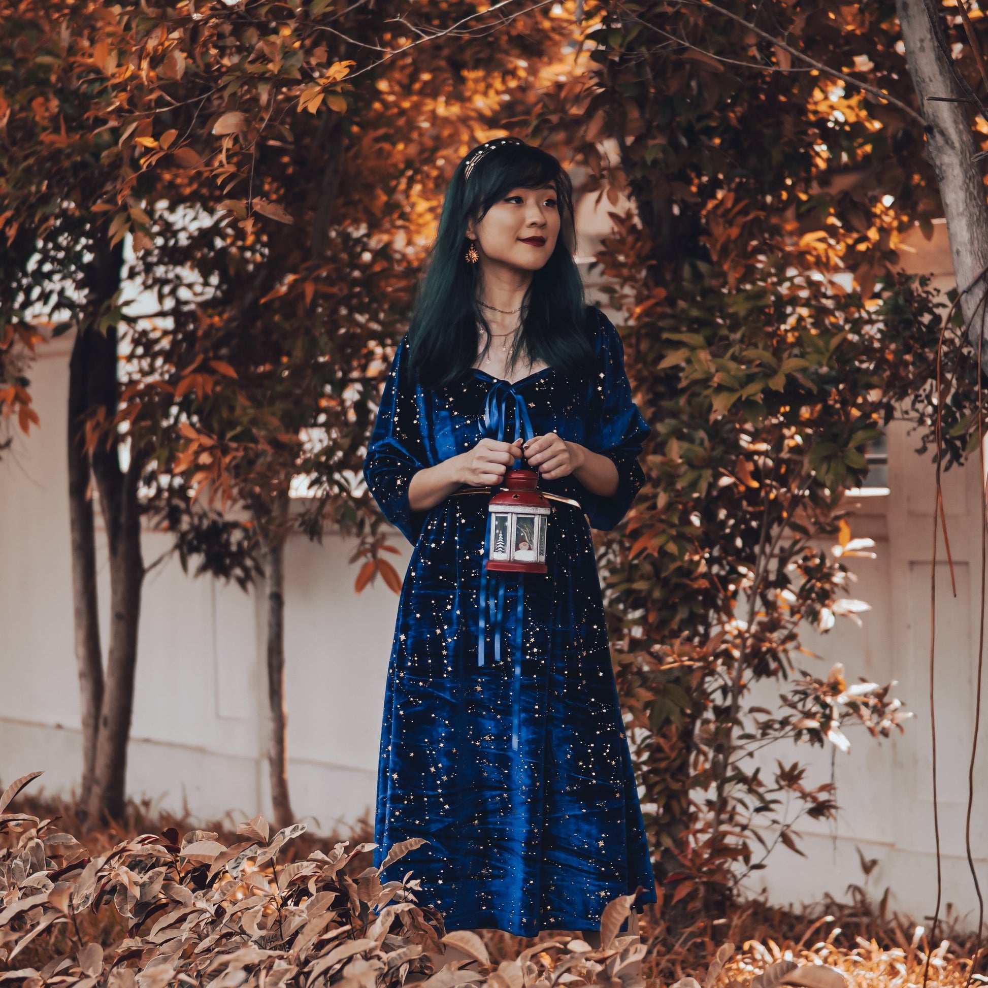 blue constellation dress NBD Constellation Mini Dress in Soft Blue