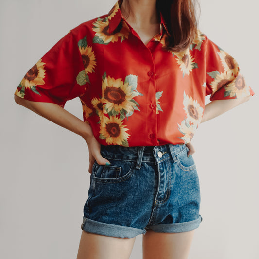Sunflower Shirt (Red)