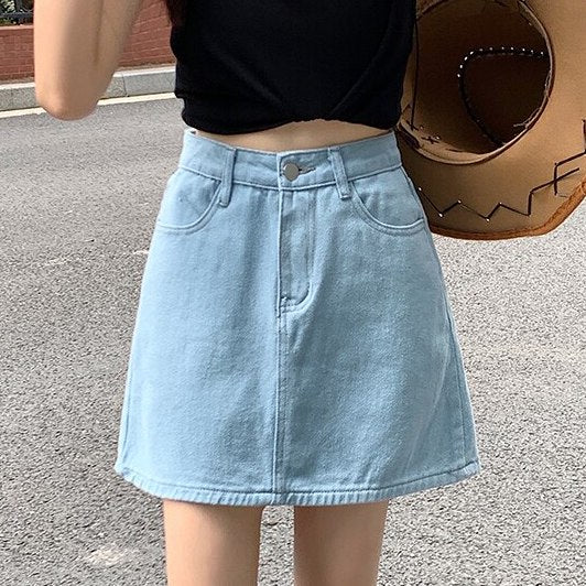 Spring Denim Mini Skirt (5 Colors)