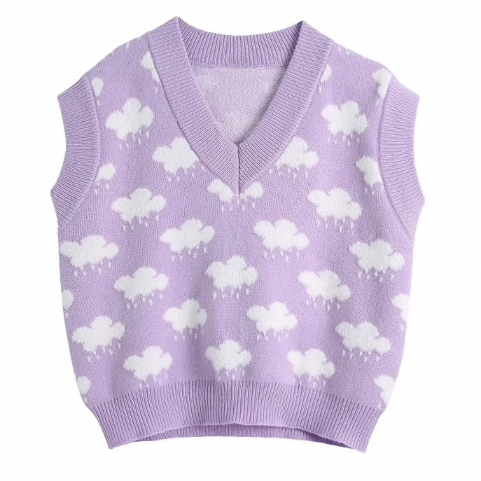 Cloud Sweater Vest (2 Colors)