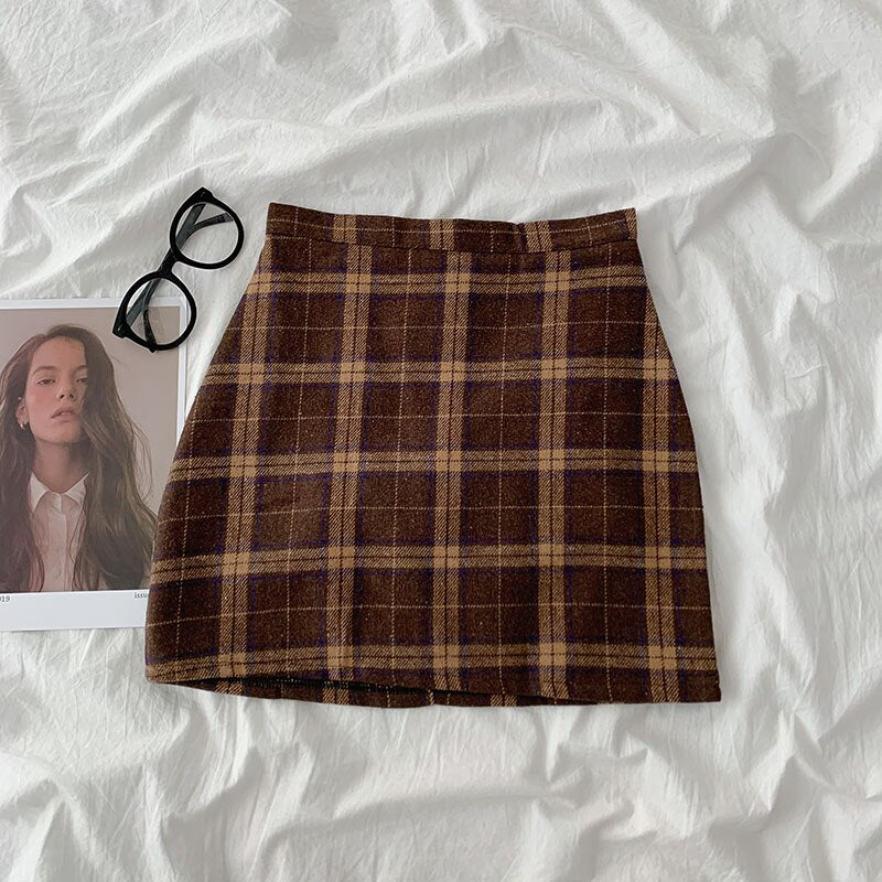 Oxford Plaid Mini Skirt (2 Colors)