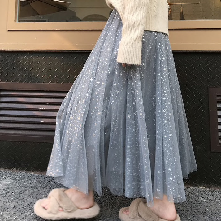 Twinkle Star Tulle Skirt (4 Colors)