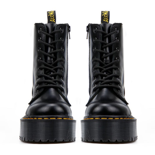 Chunky Platform Combat Boots (Black)