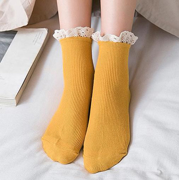 Frilly Lace Socks (7 Colors) – Megoosta Fashion