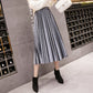 Velvet Pleated Midi Skirt (6 Colors)