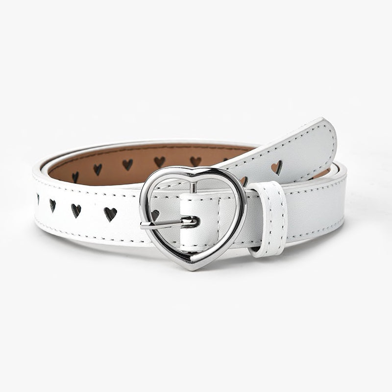 White 2025 eyelet belt