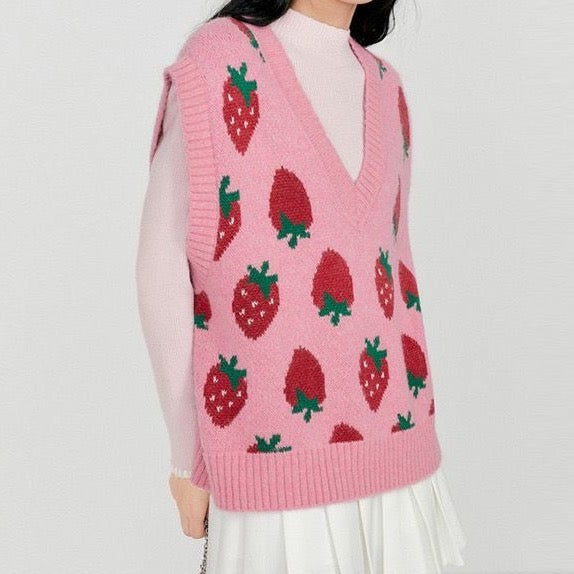 Strawberry Vest (Pink)