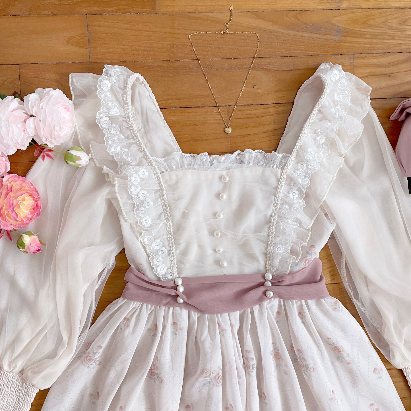 Sweet Dreams Midi Dress (Cream)
