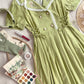 Everyday Cottage Midi Dress (Sage Green)