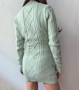 Marianna Button Cable Knit Sweater