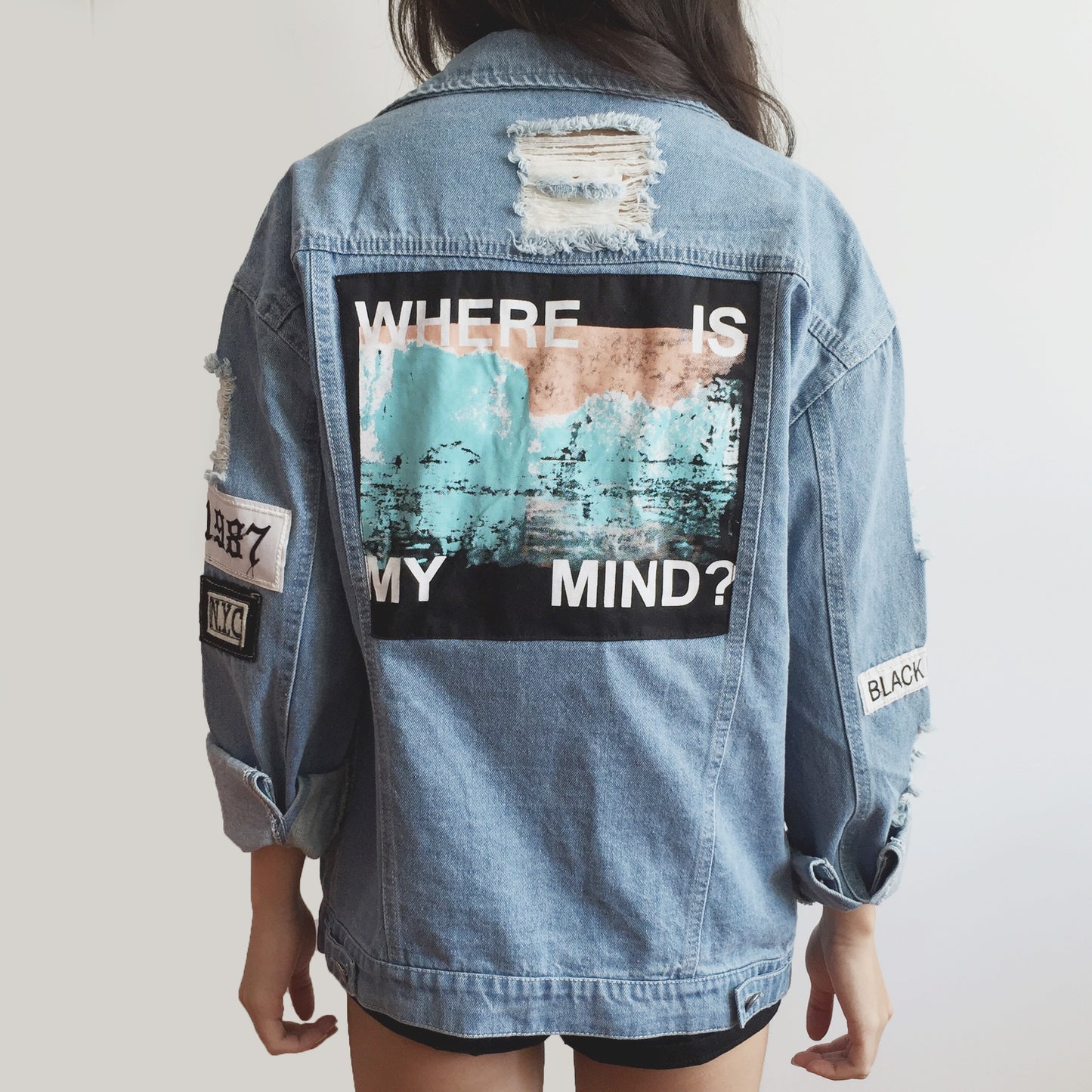 Where Is My Mind Denim Jacket (Light Blue)