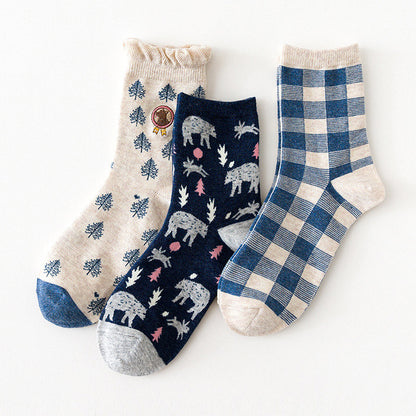 Forest Bear Sock Set (2 Colors)
