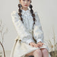 Tweed Jacquard Button Up Dress (White)