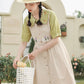Wild Garden Button Pinafore Dress (3 Colors)