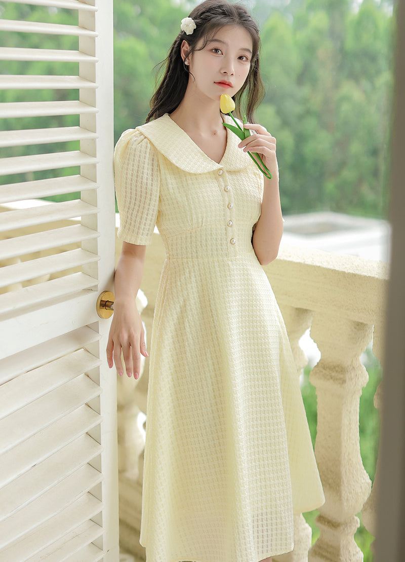 Little Miss Sunshine Midi Dress (Yellow)